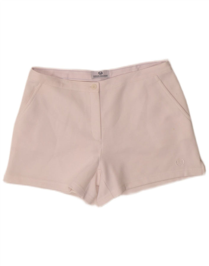 Shorts Mujer Sergio Tacchini Medium W30 Poliéster Blanco