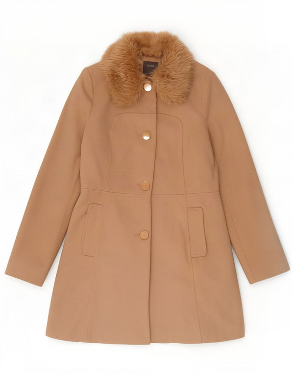Abrigo Oasis para mujer UK 10 Small Beige Poliéster