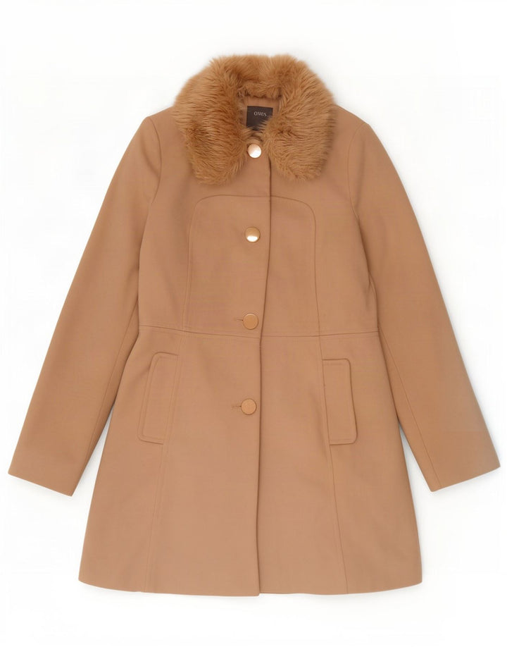 Abrigo Oasis para mujer UK 10 Small Beige Poliéster