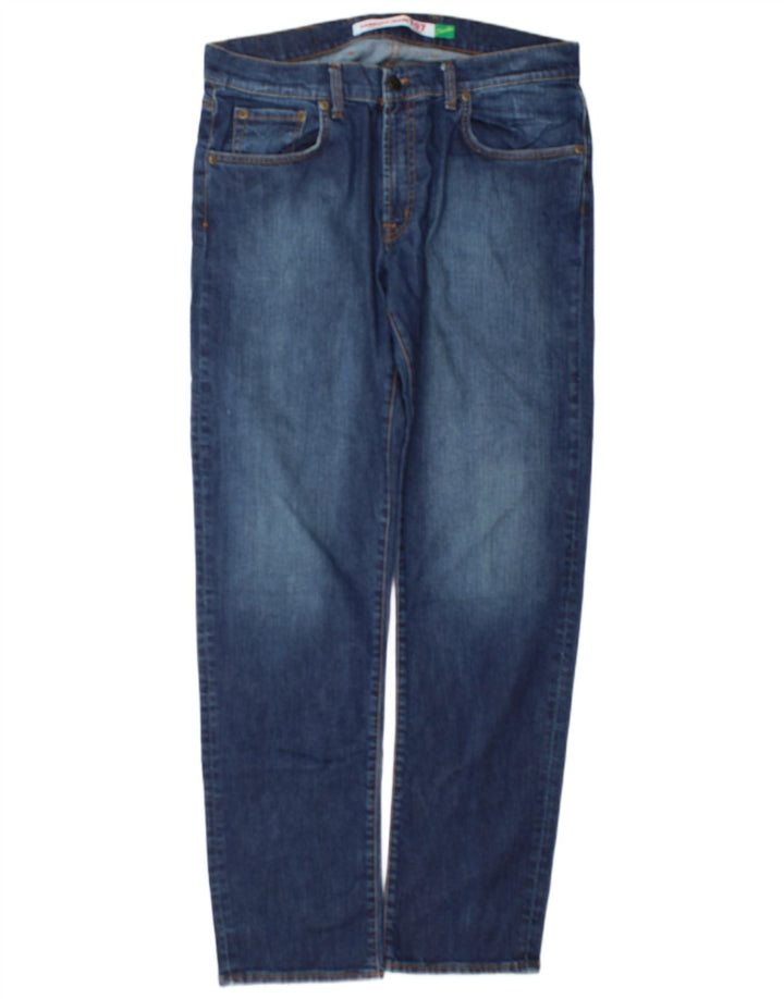 Carrera Hombre 707 Vaqueros Rectos W36 L34 Algodón Azul