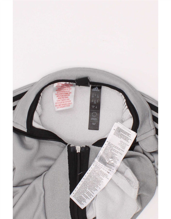 Adidas Aeroready Chándal Top Chaqueta para Bebés 18-24 Meses Gris Poliéster