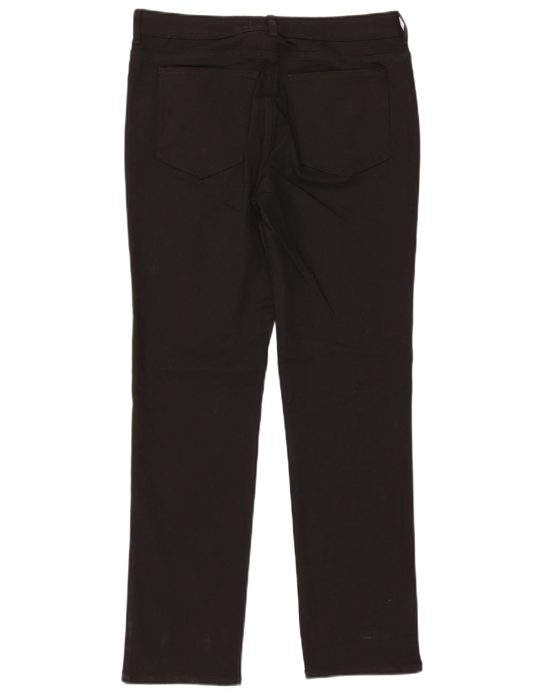 WHITE STUFF Pantalones casuales rectos para mujer UK 12 Medium W32 L30 Negro