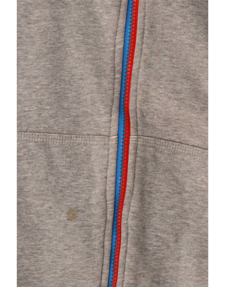 Nike - Sudadera con capucha y cremallera para hombre, algodón gris medio