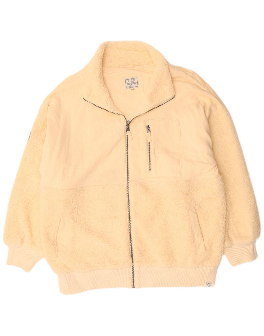 Chaqueta polar para mujer Fat Face UK 40 XL Poliéster blanco roto