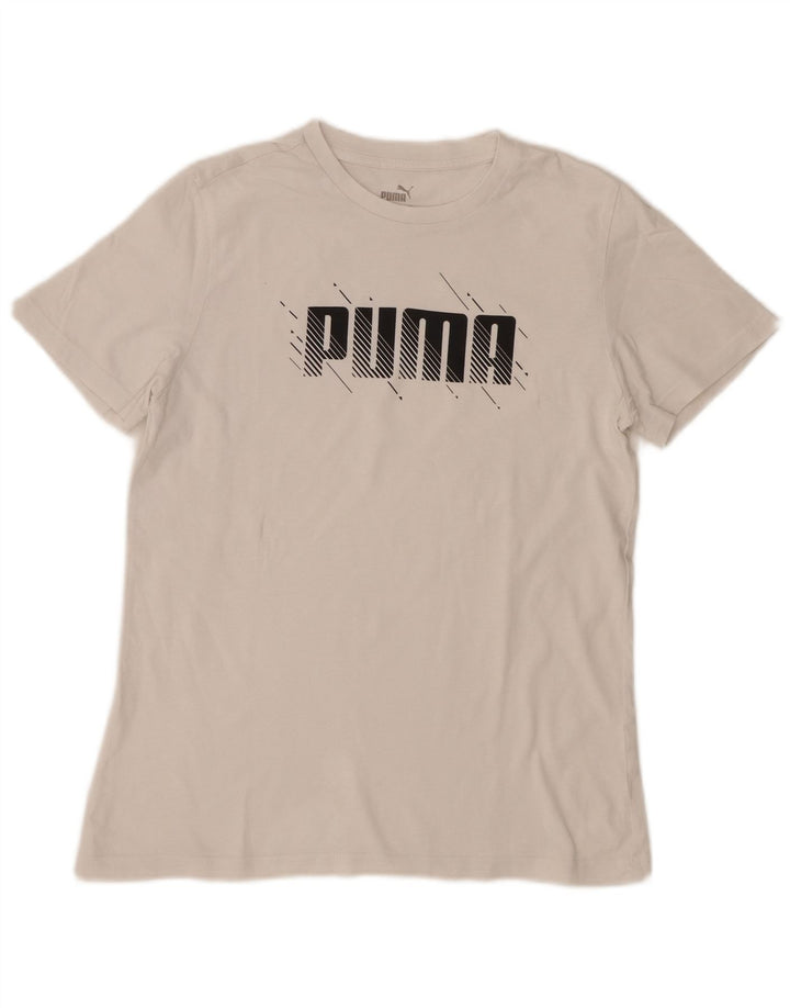 Puma Camiseta gráfica para niño 13-14 años Blanco