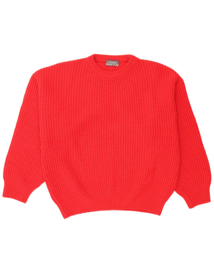 Stefanel Jersey De Cuello Redondo Hombre XL Lana Roja