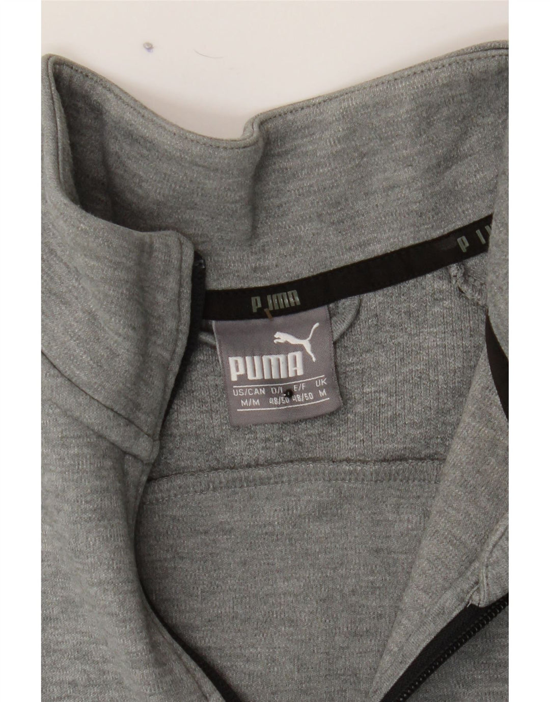 PUMA Mens Tracksuit Top Jacket Medium Grey Spotted Vintage Puma and Second-Hand Puma from Messina Hembry 