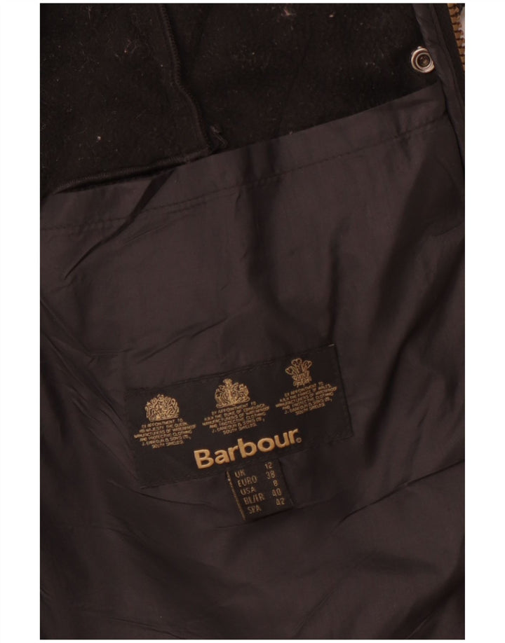 BARBOUR Chaqueta acolchada para mujer Reino Unido 12 Mediano Negro