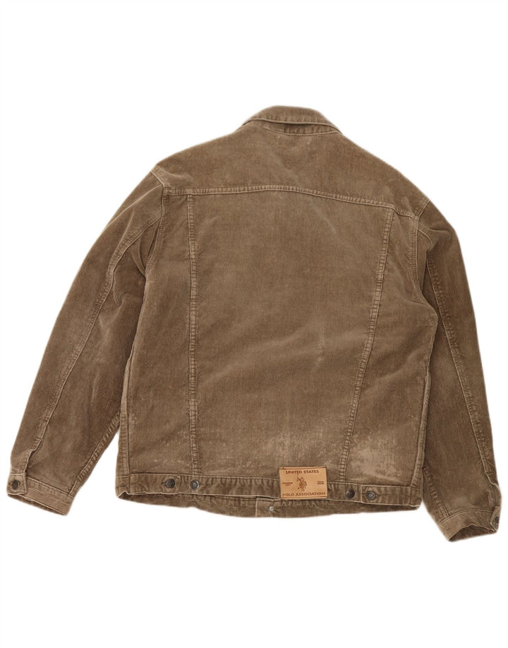 ASSN DE POLO DE EE. UU. Chaqueta de pana para hombre UK 42 XL Beige