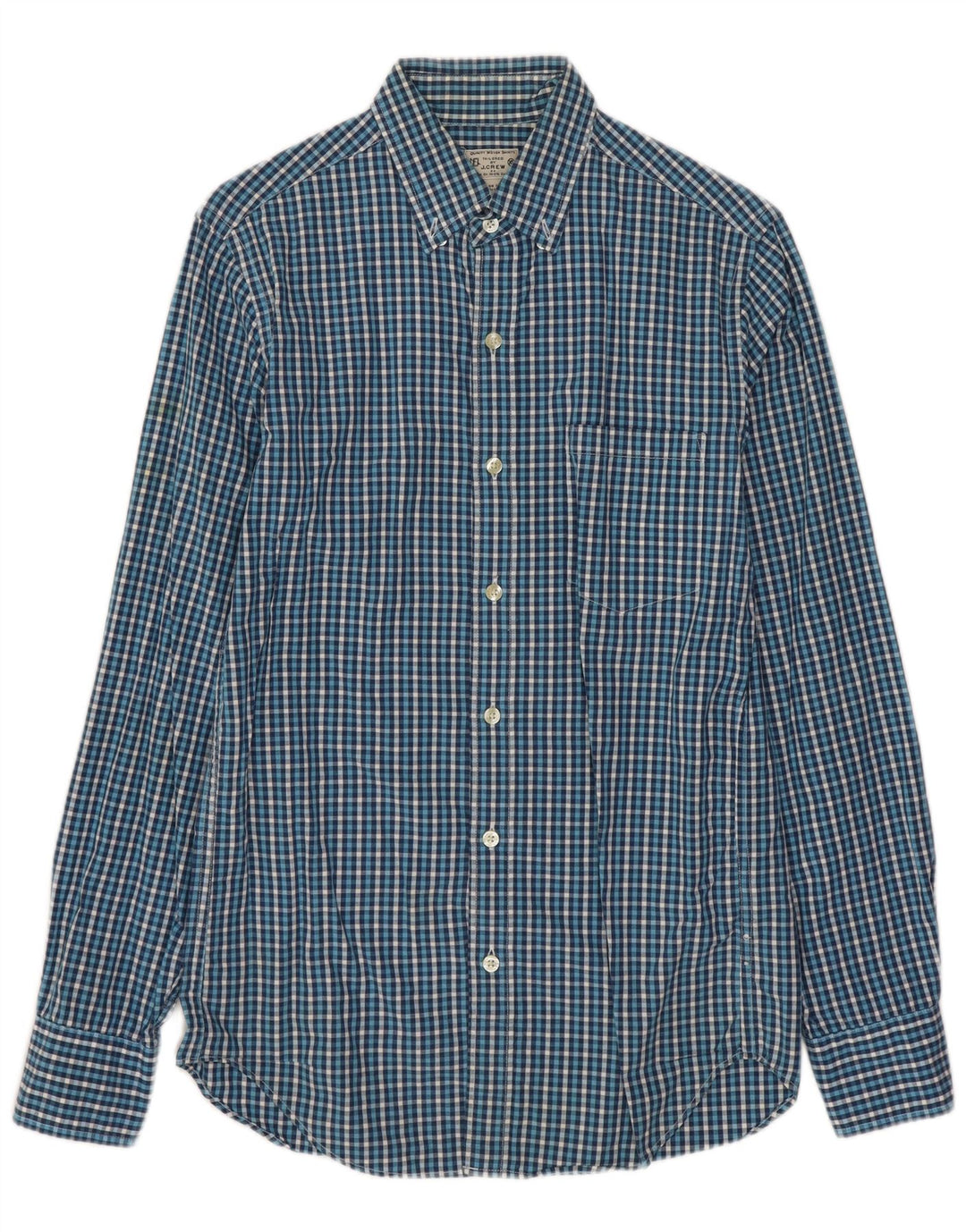 J. Crew Camisa para hombre XS Algodón a cuadros azul