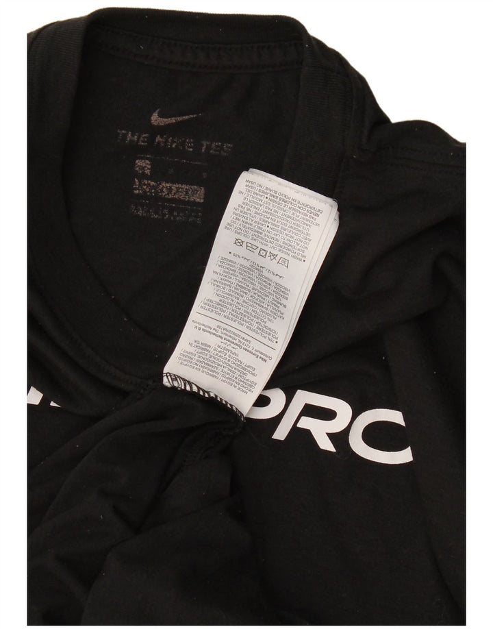 Nike Dri Fit Graphic Camiseta para hombre, talla grande, poliéster negro