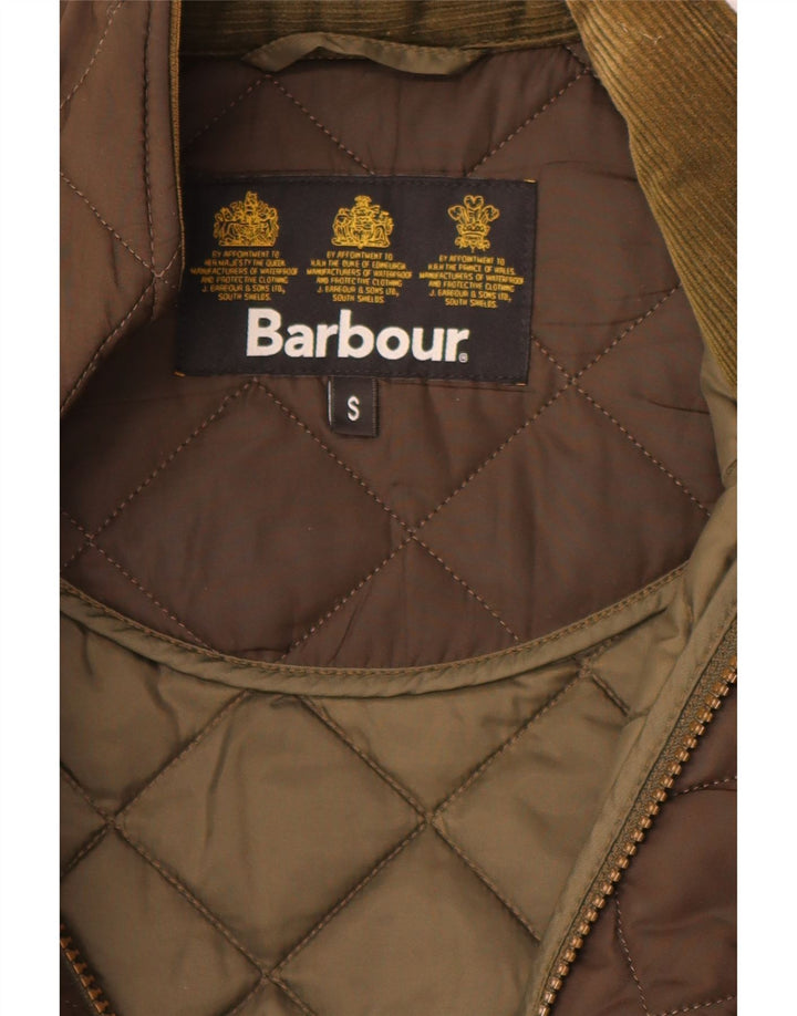Barbour Chaqueta acolchada para hombre UK 36 Small Marrón Poliéster