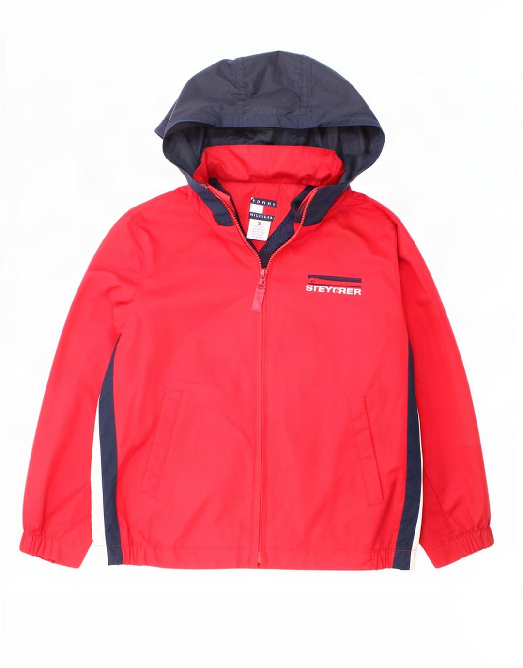 Tommy Hilfiger Chaqueta bomber con capucha para niños 4-5 años Rojo Colorblock
