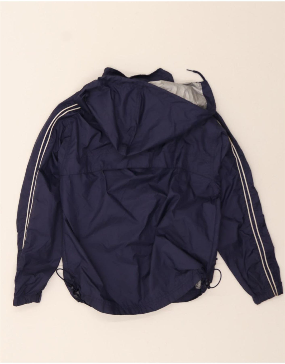 UMBRO Boys Hooded Pullover Rain Jacket 9-10 Years Navy Blue Nylon Vintage Umbro and Second-Hand Umbro from Messina Hembry 