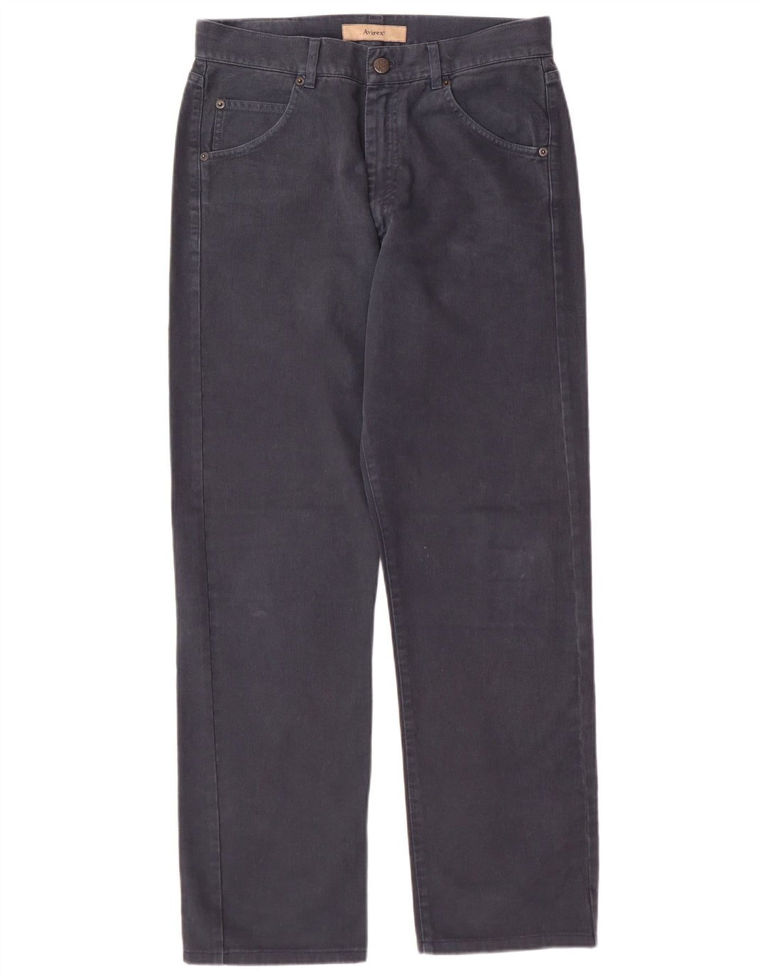 AVIREX Vaqueros rectos para hombre W30 L29 Algodón azul marino