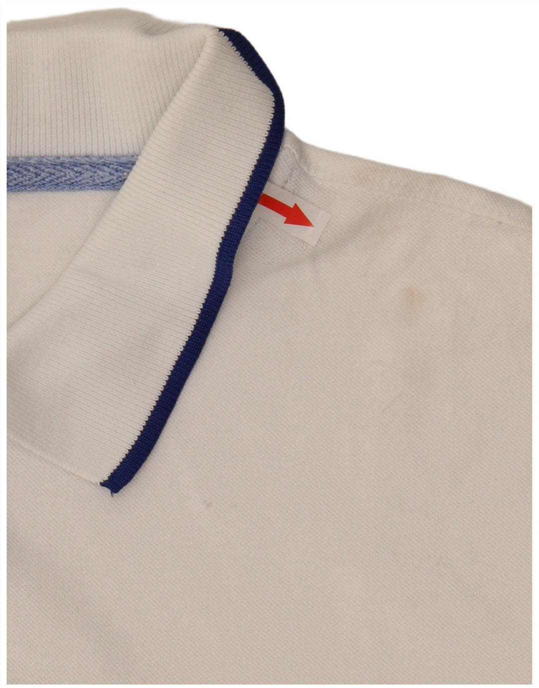 Rhode Island Polo gráfico para hombre de algodón blanco grande