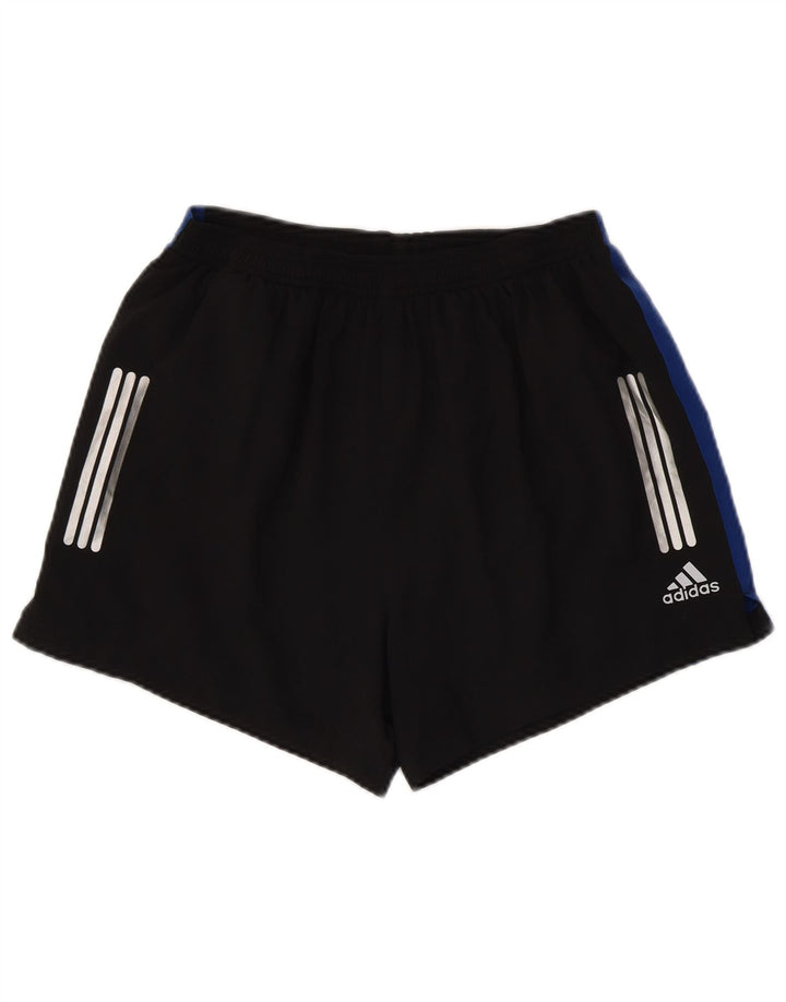 Adidas Mens Climalite Sport Shorts Medio Negro Colorblock Poliéster
