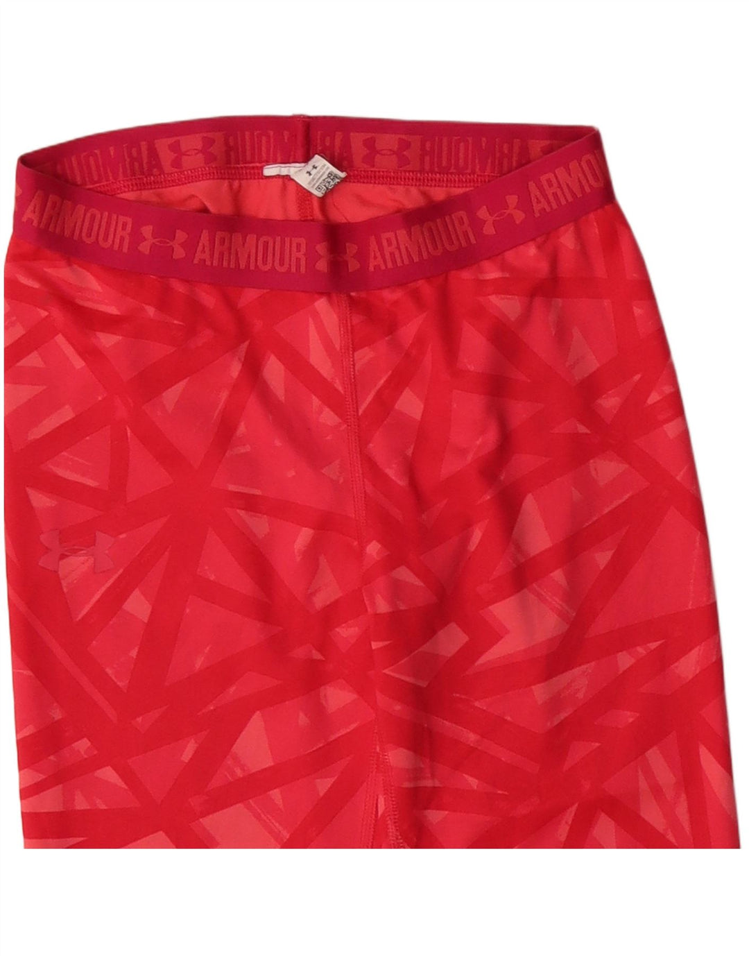 Under Armour Leggings capri gráficos para mujer UK 4 XS Rojo geométrico