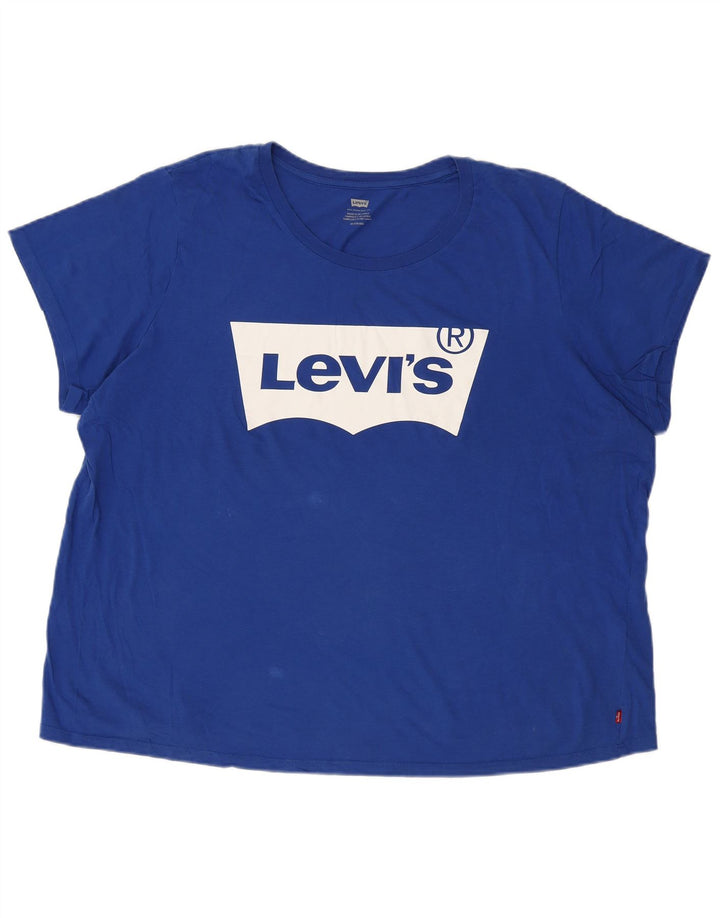Levi's Camiseta gráfica para hombre Top 3XL Algodón azul
