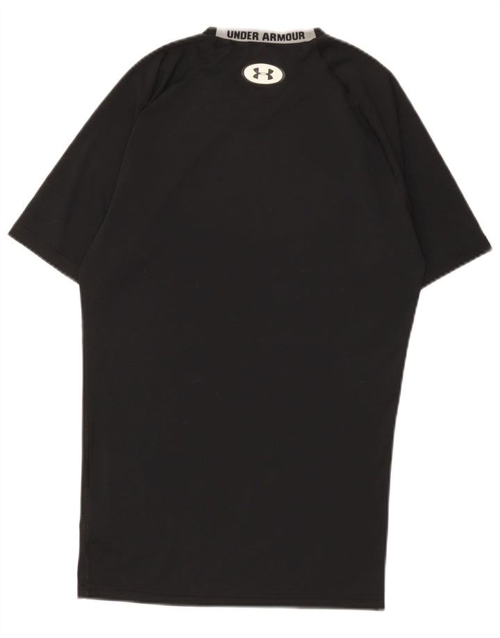 Under Armour Camiseta Heat Gear para hombre Top Mediano Poliéster negro