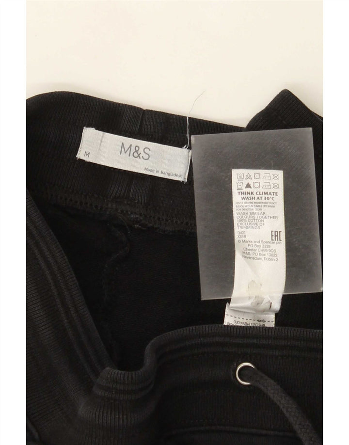 Marks & Spencer Pantalones De Chándal Para Hombre Algodón Negro Mediano
