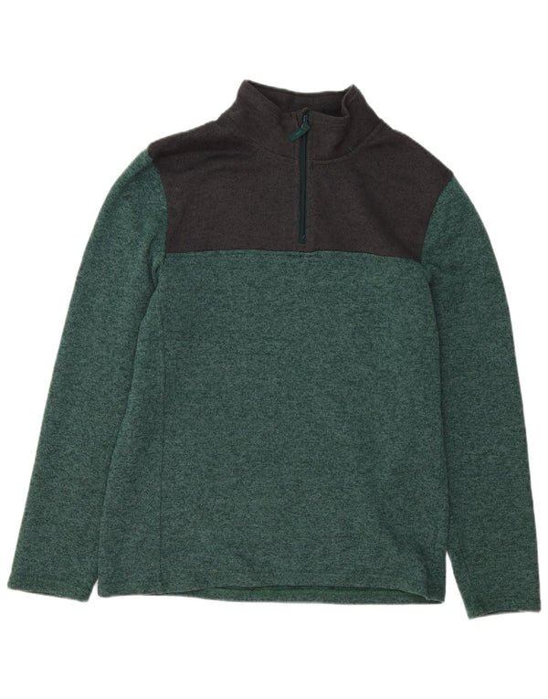Mountain Warehouse Sudadera con cuello y cremallera para hombre, jersey XL, color verde