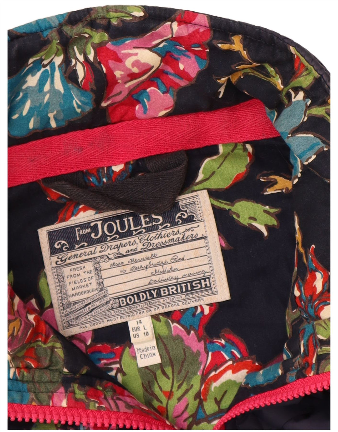 JOULES Chaleco acolchado para mujer UK 40 Grande Poliamida azul marino