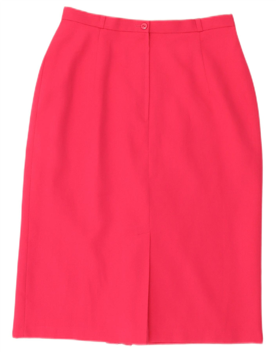 Falda lápiz vintage para mujer Reino Unido 14 Mediano W28 Poliéster rosa