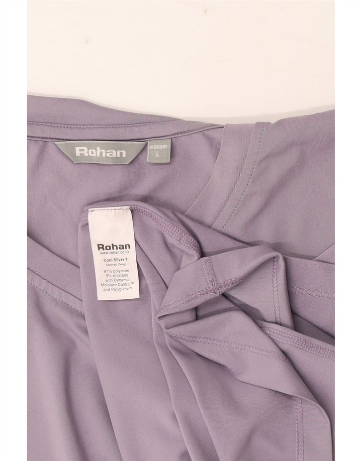 Rohan Camiseta para mujer Top UK 46 Large Púrpura Poliéster