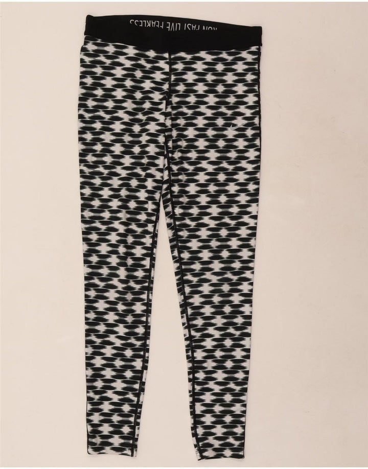 Mallas Nike Dri Fit Para Mujer Poliéster Geométrico Negro Grande