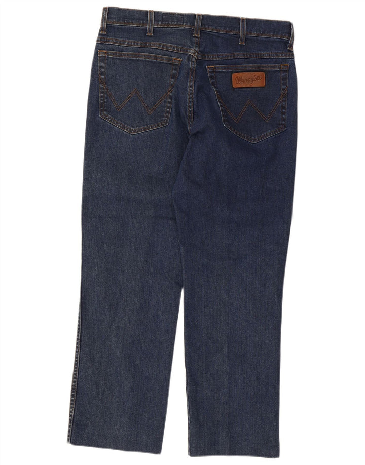 Wrangler Vaqueros rectos Texas para hombre W34 L26 Algodón azul marino