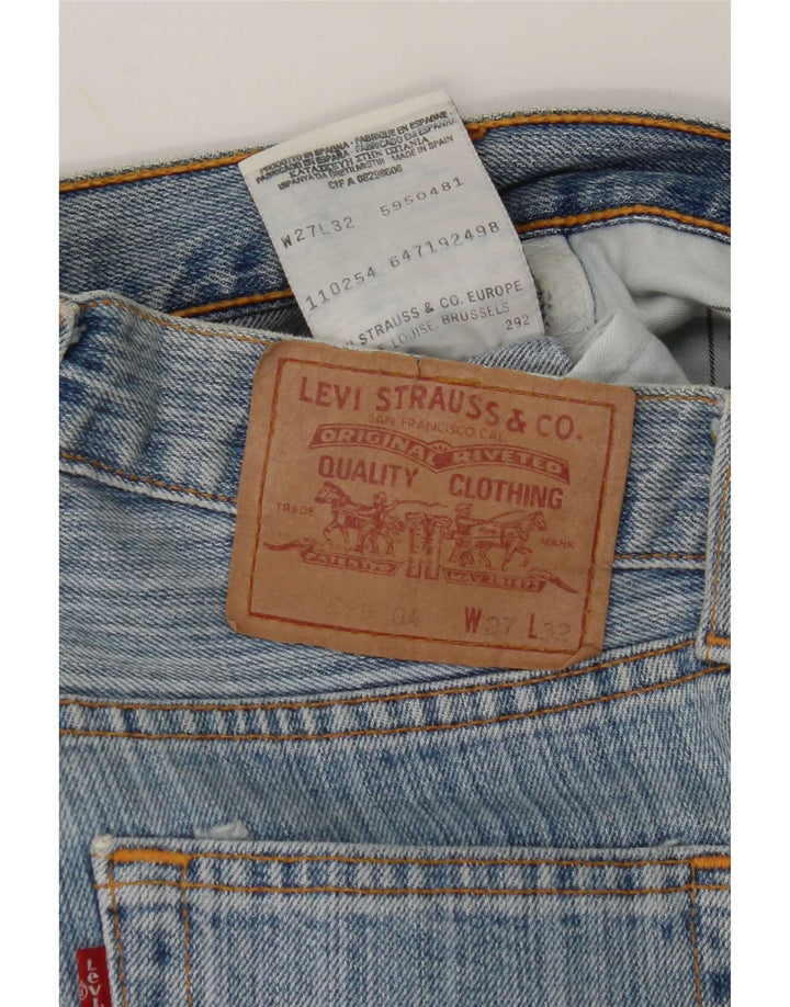 Vaqueros Levi's Mujer 595 Rectos W27 L32 Algodón Azul