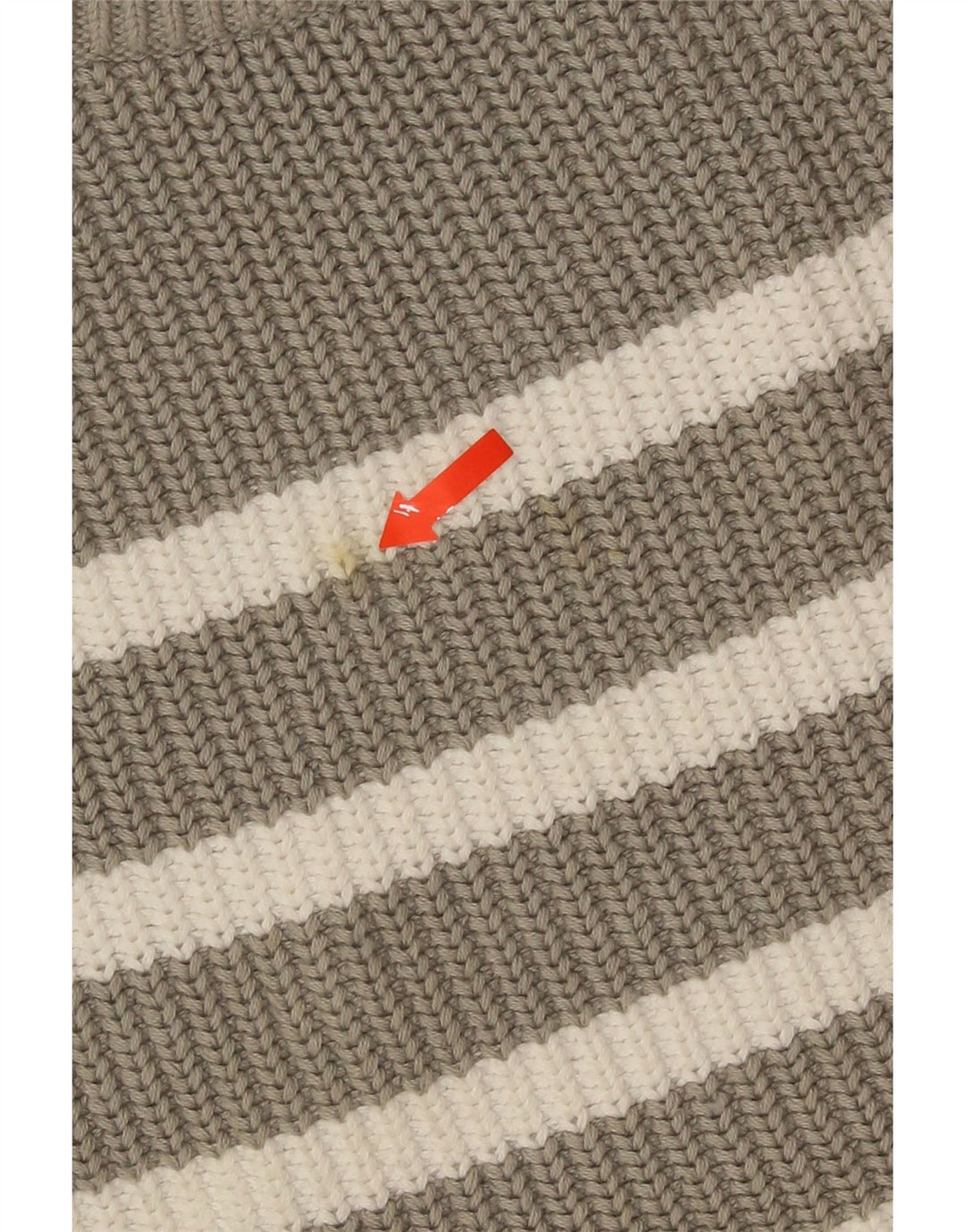 Marks & Spencer Suéter de Cuello Redondo para Mujer UK 10 Small Gris Rayas