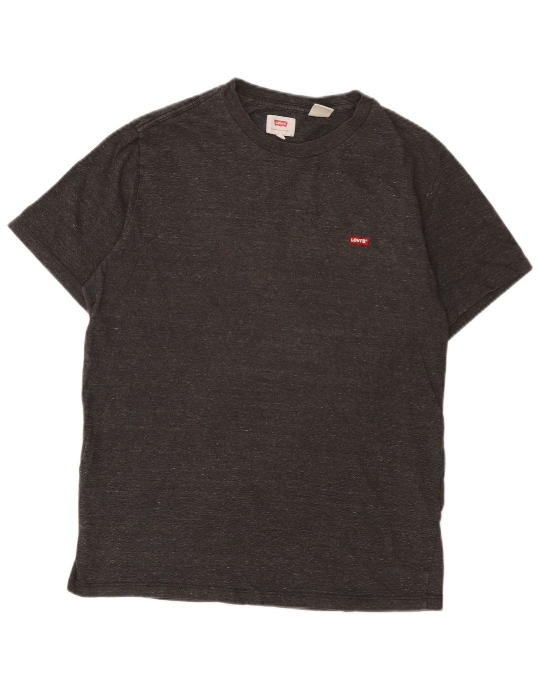 Levi's Camiseta para hombre Top Small de algodón moteado gris