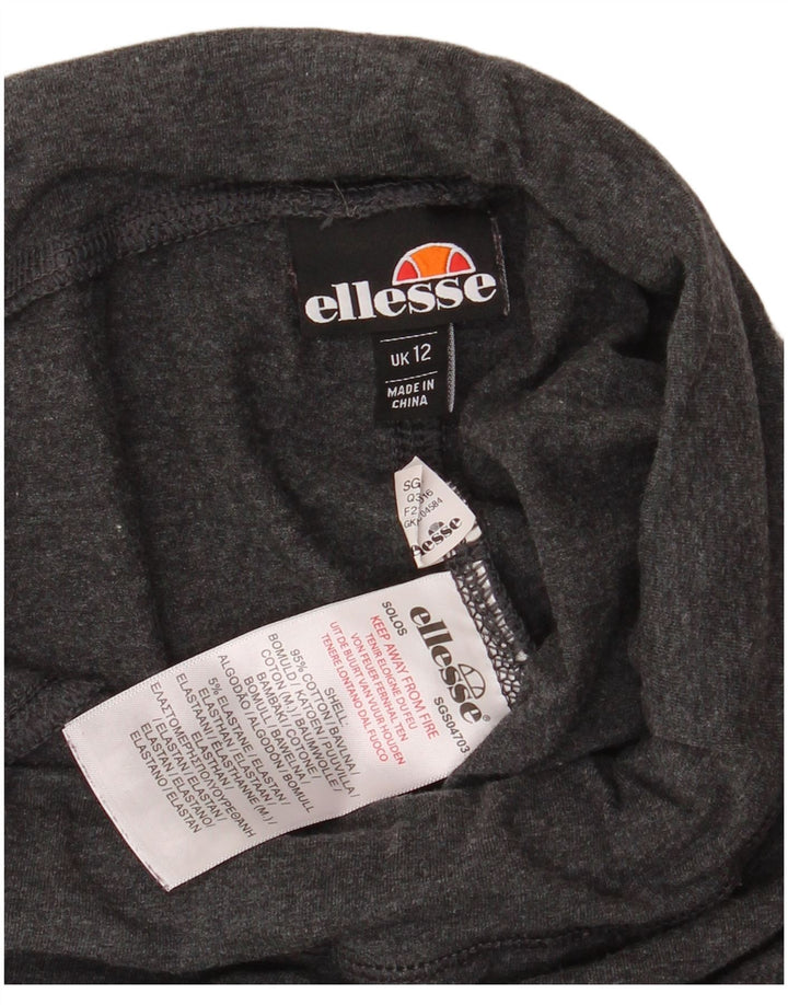 Ellesse Leggings gráficos para mujer UK 42 Mediano Algodón negro