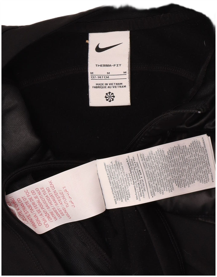 Nike - Chándal Therma-Fit para niños de 10 a 11 años, talla mediana, color negro