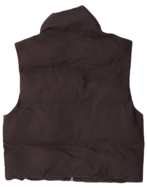 Zara Mujer Chaleco Acolchado Extragrande UK 6 XS Poliéster Negro