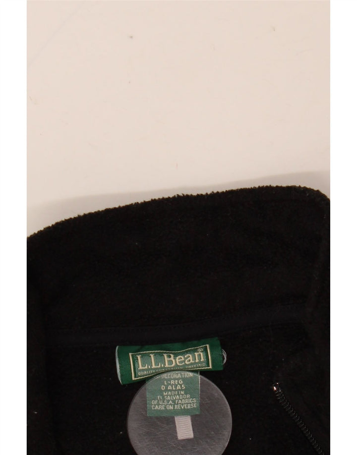 L.L.BEAN Chaqueta polar para mujer UK 46 Grande Poliéster negro