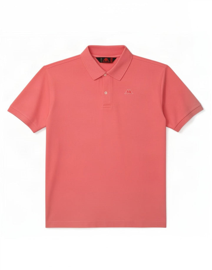 Polo Kappa Hombre Grande Rosa Algodón