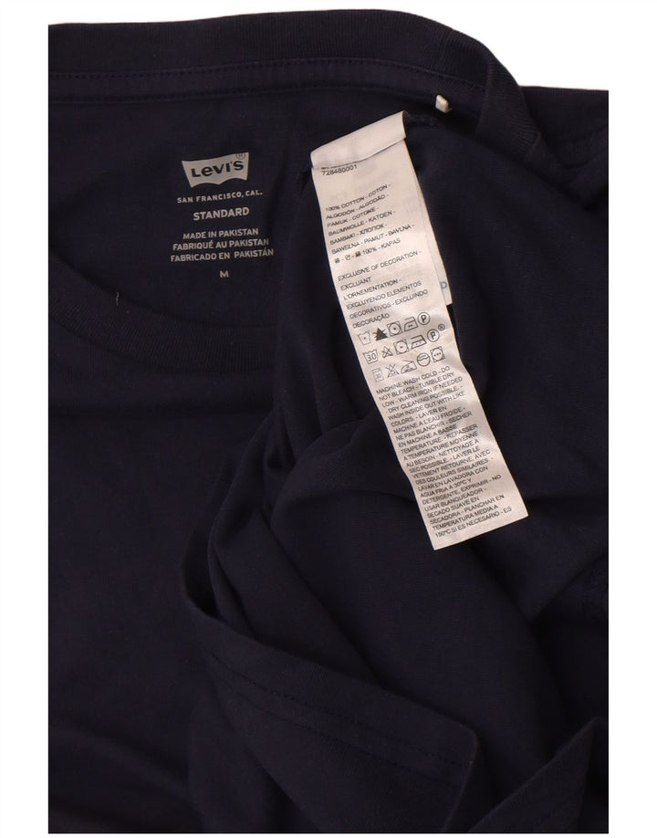 Levi's Hombre Standard Top Manga Larga Algodón Azul Marino Medio