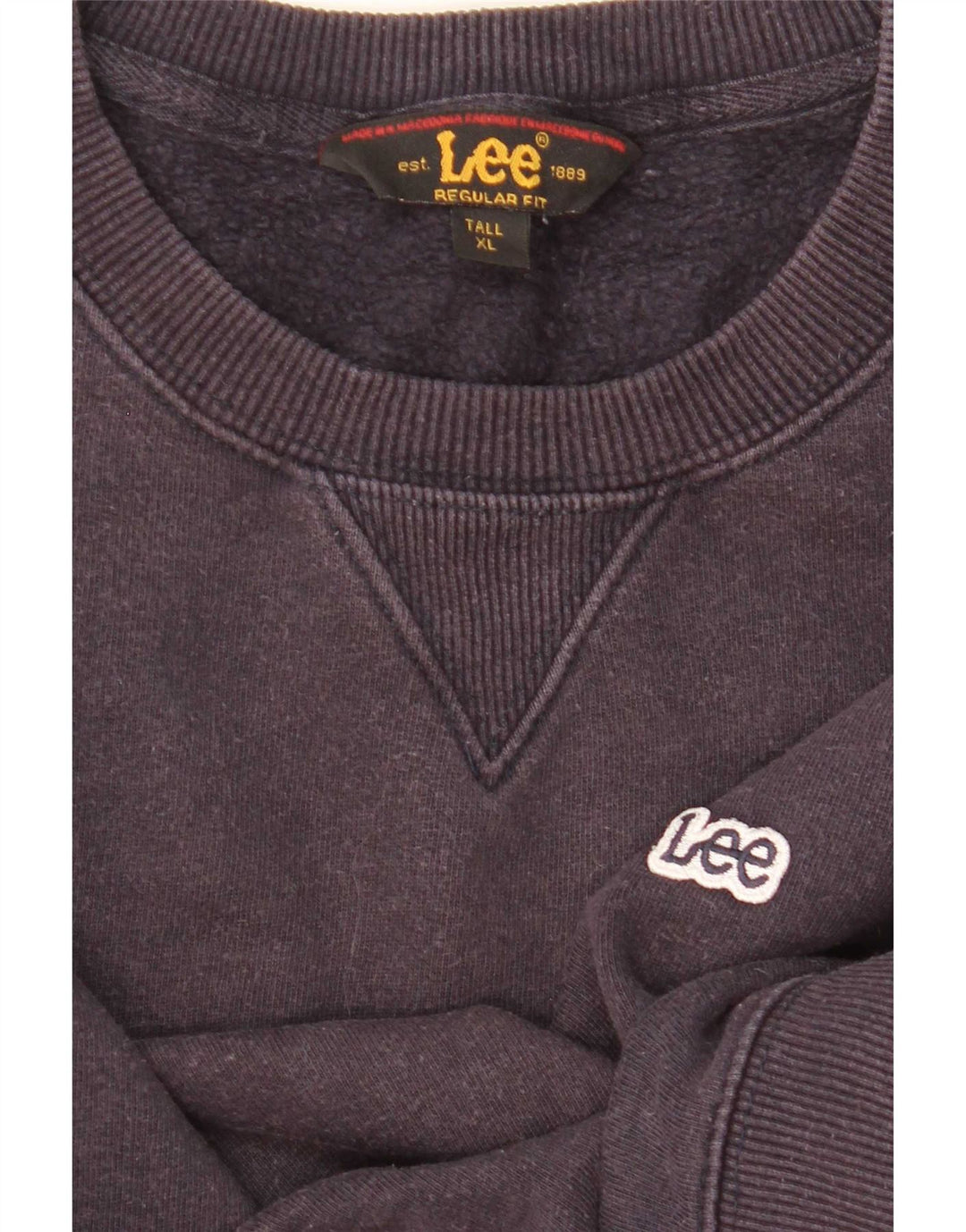 Lee Mens Tall Regular Fit Sudadera Jumper XL Azul Marino
