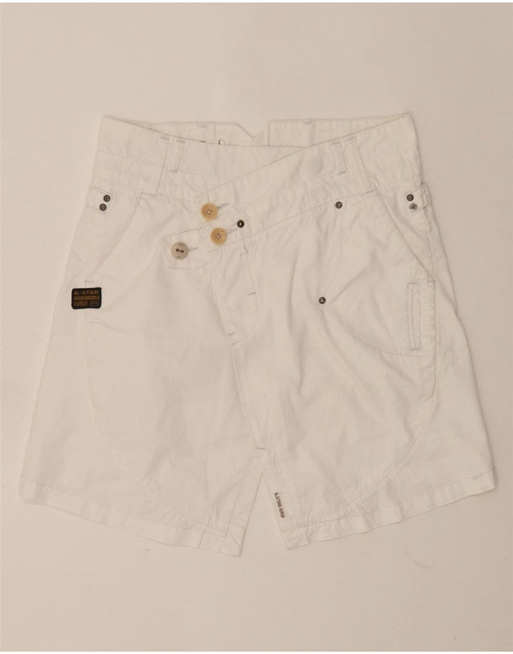 Minifalda Vaquera G-Star W27 De Algodón Blanco Medio