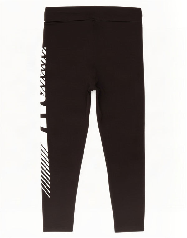 Puma Leggings gráficos para mujer UK 18 XL Algodón negro