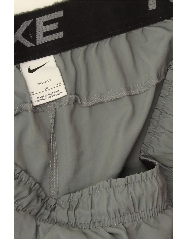 Nike Pantalones cortos deportivos Dri Fit para hombre XL Poliéster gris