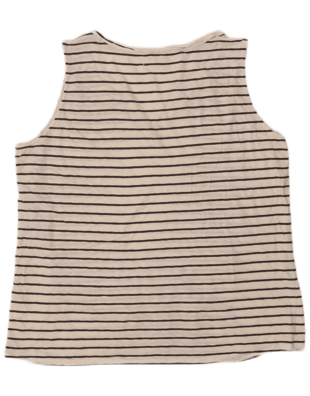 Camiseta sin mangas para mujer White Stuff UK 40 2XL Algodón a rayas blancas