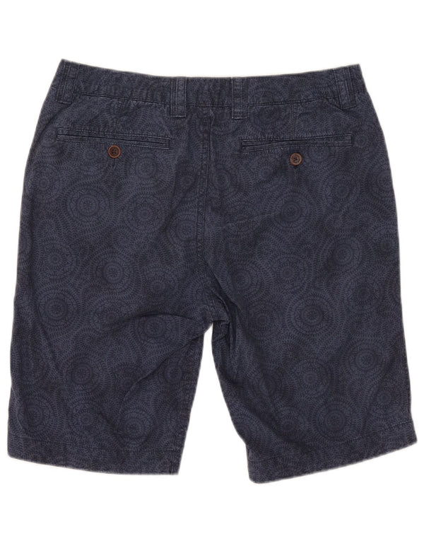 Pantalones cortos chinos para hombre Fat Face W32 Algodón floral azul marino mediano