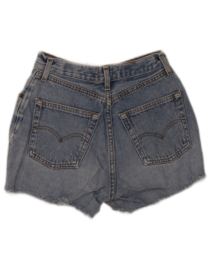 Levi's Mujer Shorts De Mezclilla Desgastados W28 Algodón Azul Medio