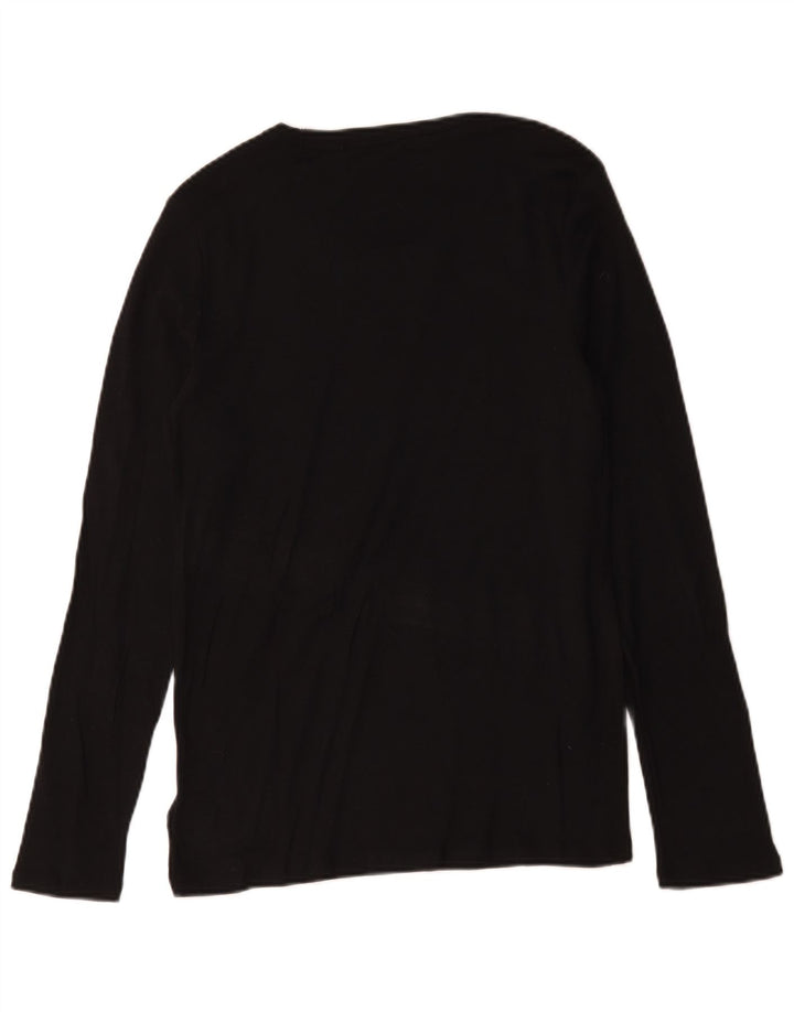 Gap Hombre Top Manga Larga Grande Algodón Negro