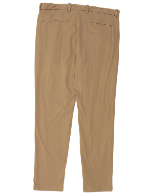 Massimo Dutti Pantalón Chino Slim para Hombre EU 44 Large W34 L31 Beige Algodón