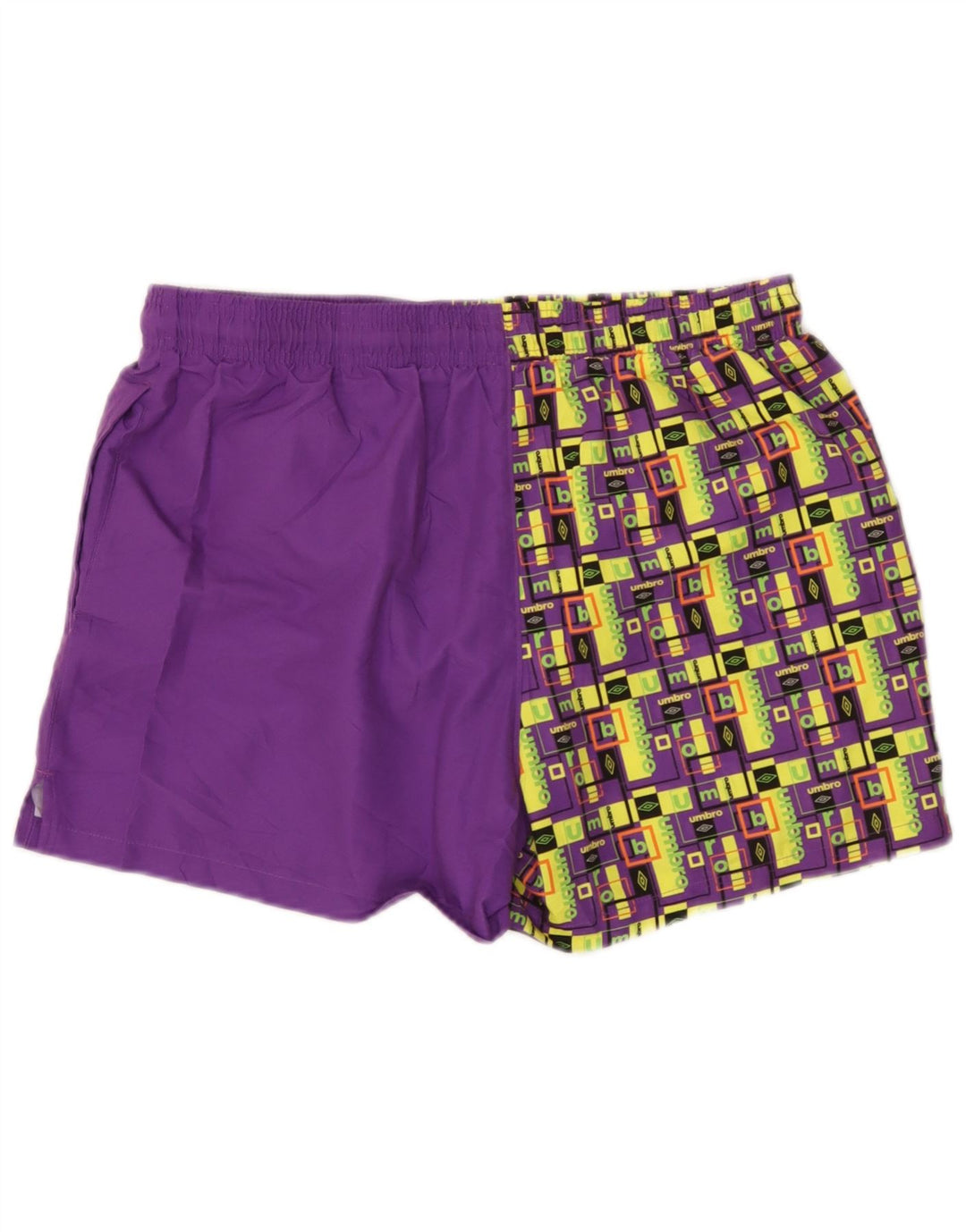 Umbro Bañador con gráfico para hombre, poliéster geométrico, color morado grande